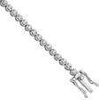14k white gold 1 carat lab diamond tennis bracelet
