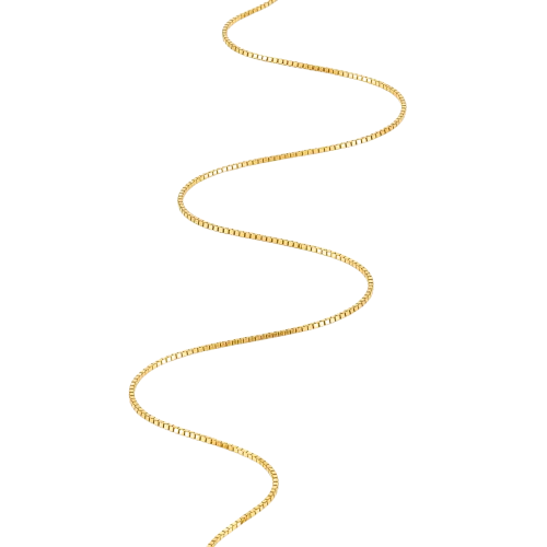 14k gold box chain necklace