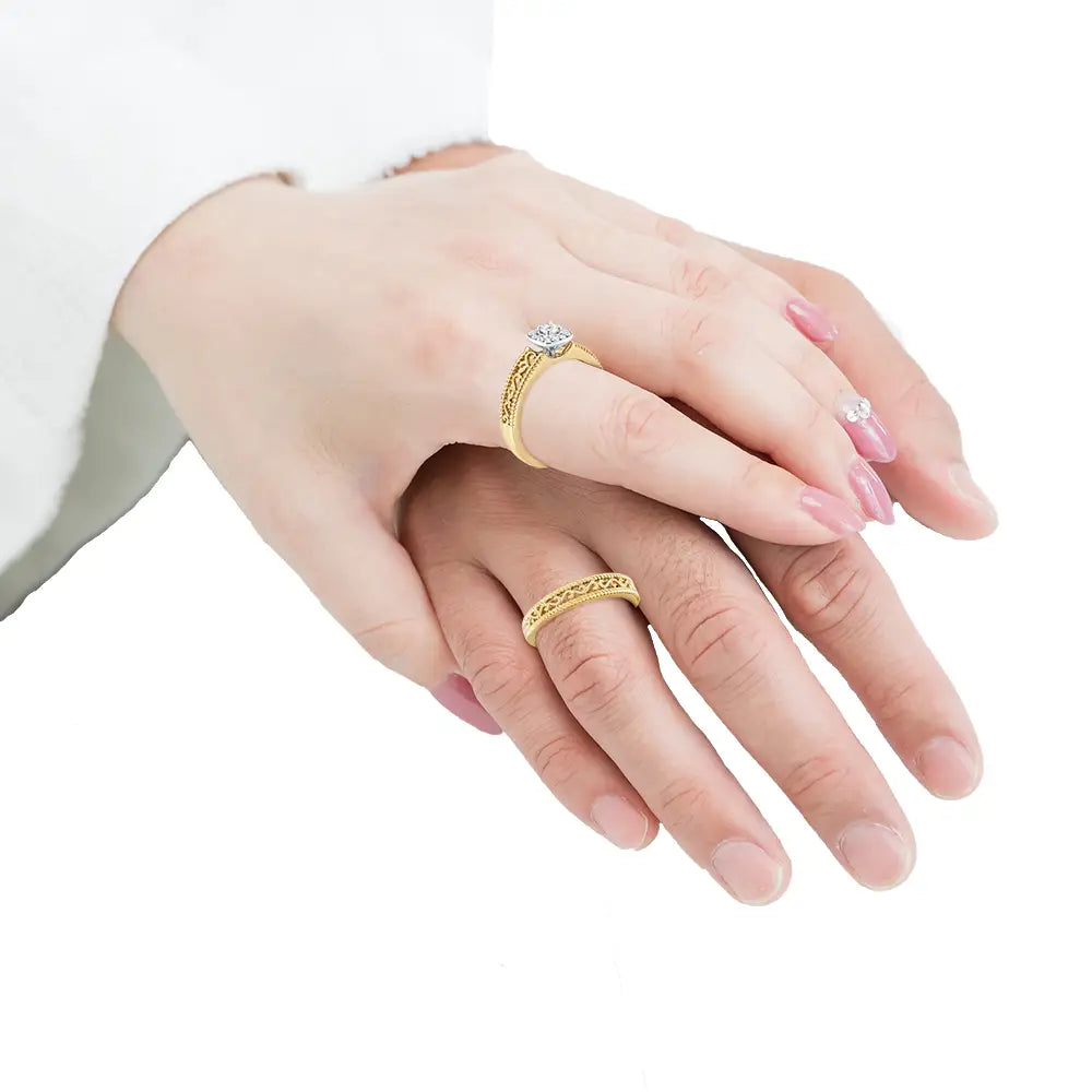 diamond halo bridal set