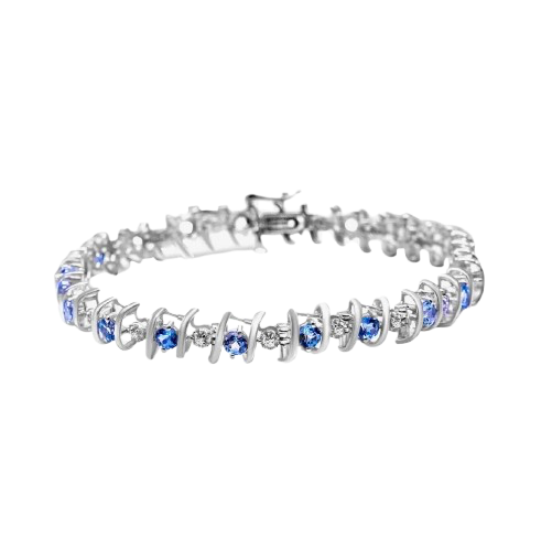 lab-grown gemstone tennis bracelet