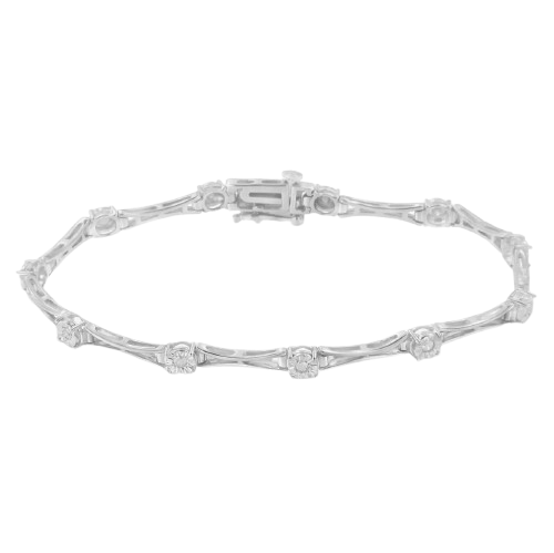 diamond link tennis bracelet