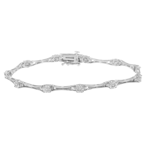 diamond link tennis bracelet