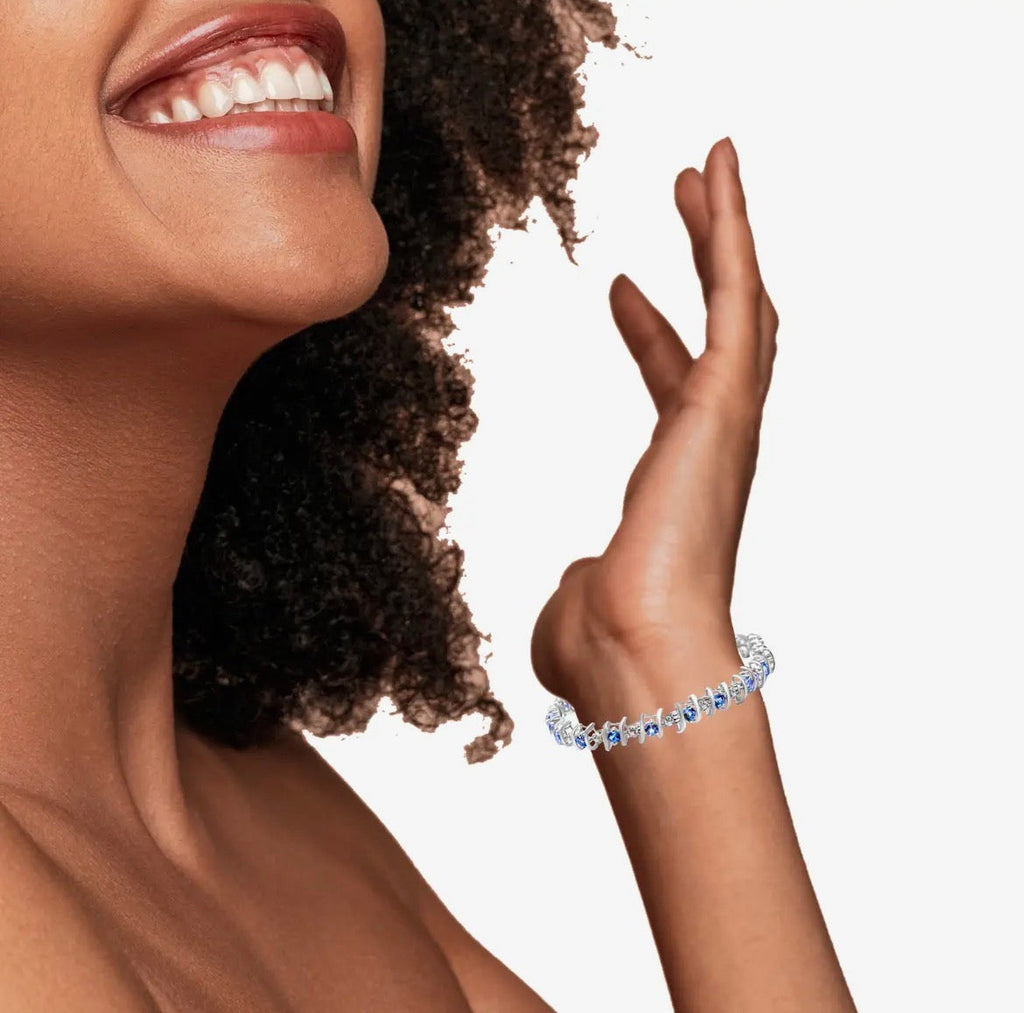 lab-grown gemstone tennis bracelet