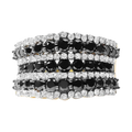 black & white diamond statement ring