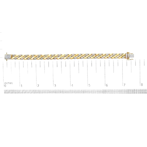 diamond cuban link bracelet
